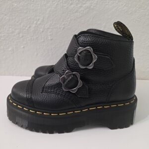 Dr. Martens Devon Flower Buckle Boots